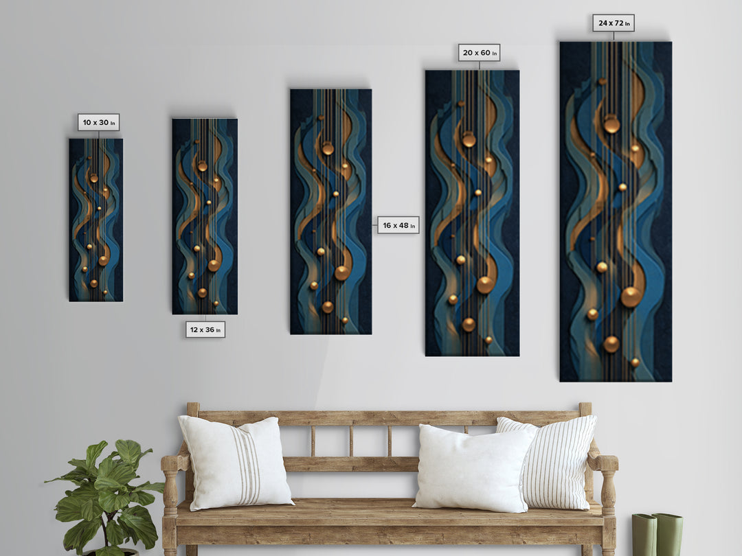 Sound Booth Foam Pattern Transformed into Design Canvas Print, Recording Studio Art, Music Room Decor, Studio Decor, Analog, RSA-1x3-12