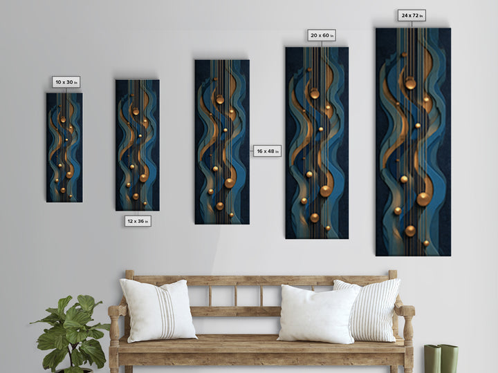 Sound Booth Foam Pattern Transformed into Design Canvas Print, Recording Studio Art, Music Room Decor, Studio Decor, Analog, RSA-1x3-12