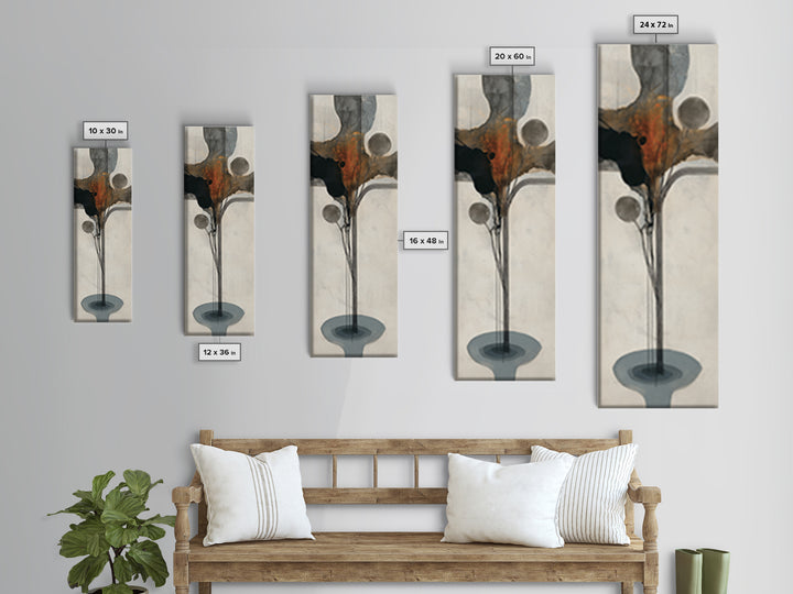 Soundwave Abstract with Black and Gold Lines Canvas Print, Recording Studio Art, Statement Artwork, Studio Decor, Analog, RSA-1x3-15