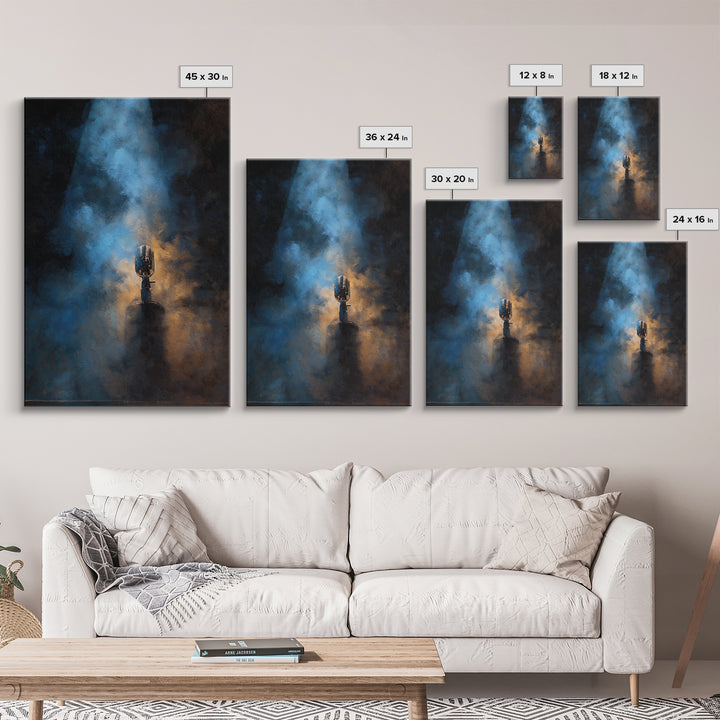 Conductor Baton and Sheet Shapes Without Text Canvas Print, Recording Studio Art, Boho Decor, Studio Decor, Fine Art, Analog, RSA-2x3-50