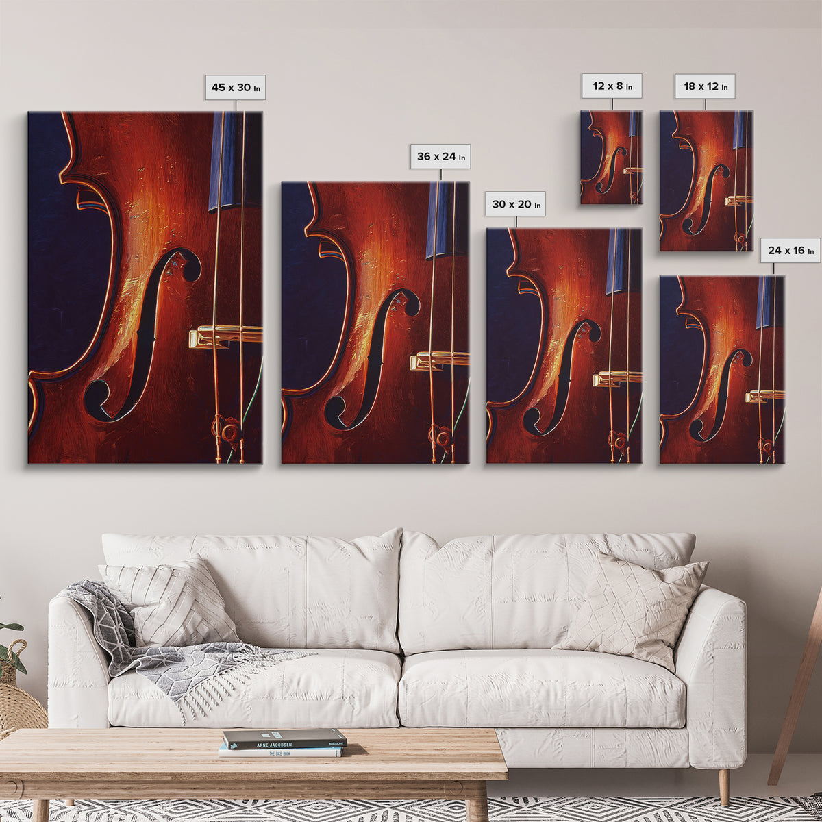 Cello Curve Closeup Framed Canvas Print, Recording Studio Art, Music Room Decor, Studio Decor, Fine Art, Analog, RSA-2x3-52