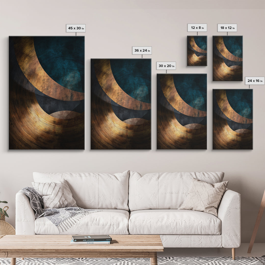 Vinyl Groove Closeup as Circular Abstract Canvas Print, Recording Studio Art, Printable Wall Art, Studio Decor, Analog, RSA-2x3-94