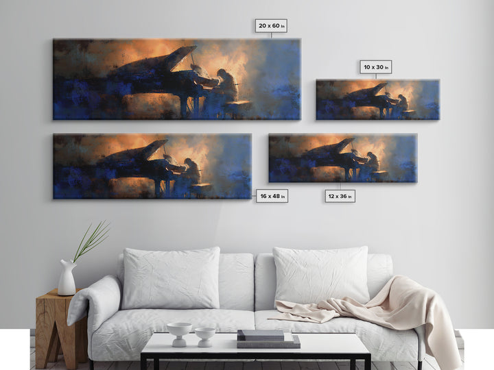 Album Cover Abstract Without Readable Text Canvas Print, Recording Studio Art, Music Wall Decor, Studio Decor, Abstract Art, RSA-3x1-14