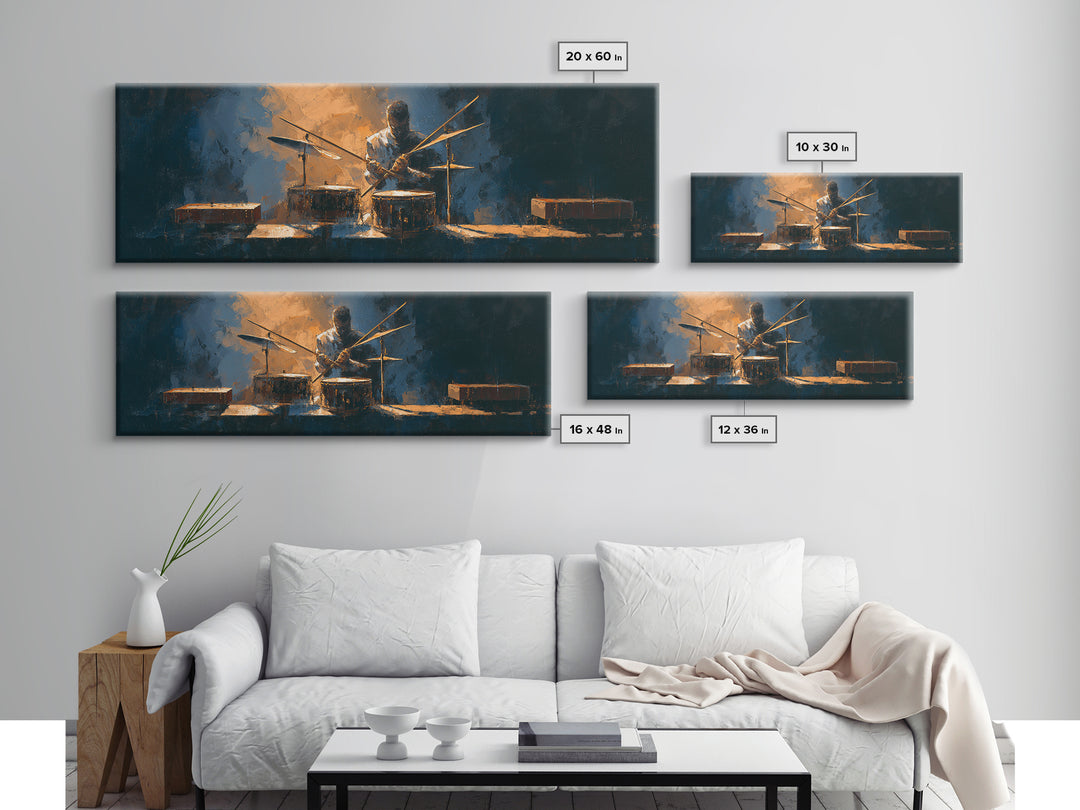 Drumsticks Crossed over Snare Drum Framed Canvas Print, Recording Studio Art, Wall Art, Studio Decor, Fine Art, Analog, RSA-3x1-2