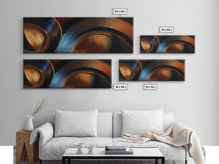 Vinyl Groove Closeup as Circular Abstract Canvas Print, Recording Studio Art, Room Decor, Studio Decor, Abstract Art, Analog, RSA-3x1-30