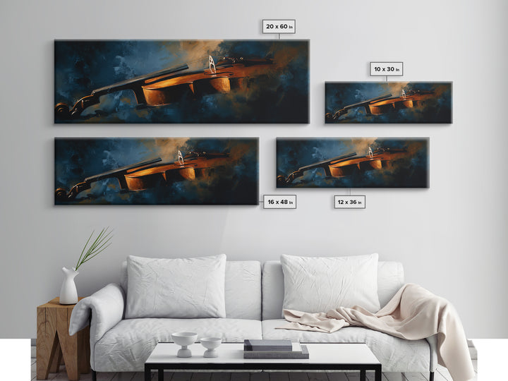 Cello Curve Closeup Canvas Print, Recording Studio Art, Guitar Wall Art, Studio Decor, Fine Art, Analog, Textured Painting, RSA-3x1-36