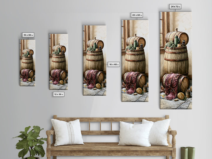 Whiskey Barrel and Leather Still Life Framed Canvas Print, Rustic Art, 3d Wall Art, Farmhouse Decor, Fine Art, Rustic, RUS-1x3-79