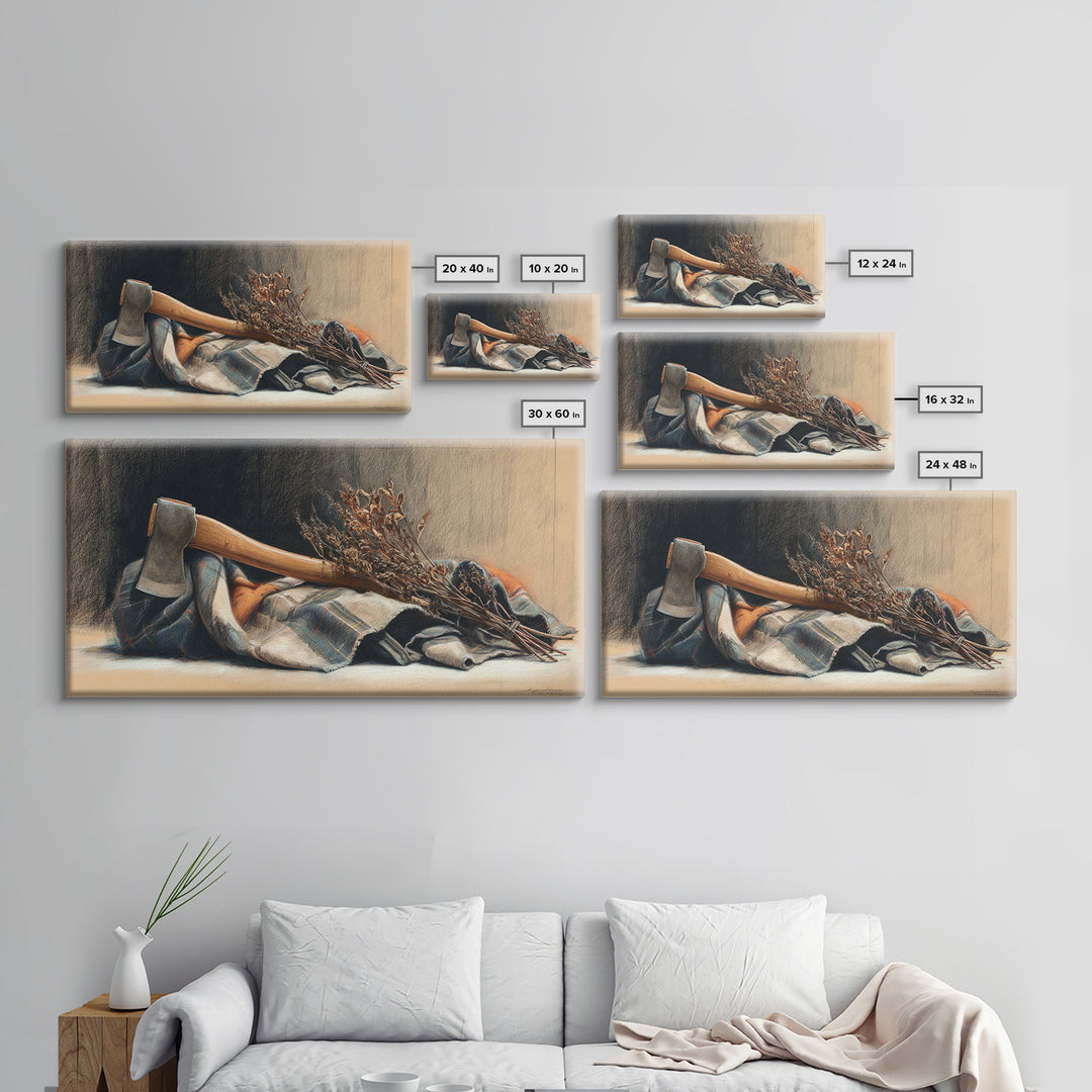 Wood Grain Abstract Canvas Print, Rustic Art, Digital Prints, Farmhouse Decor, Abstract Art, Rustic, 3d Wall Art, RUS-2x1-52