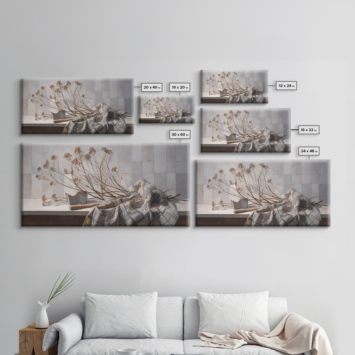Wood Grain Abstract Canvas Print, Rustic Art, Boho Wall Art, Farmhouse Decor, Rustic, Downloadable Art, Living Room Art, RUS-2x1-76