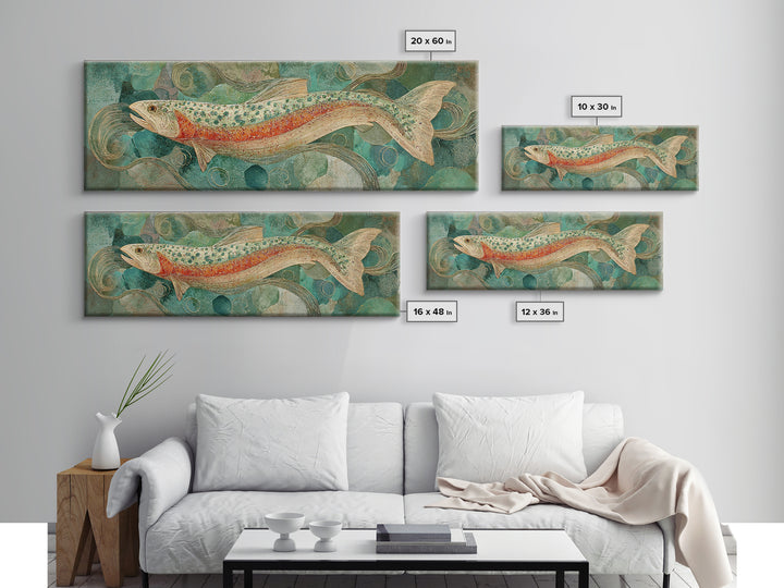Wood Grain Abstract Canvas Print, Rustic Art, Landscape Art, Farmhouse Decor, Abstract Art, Rustic, Room Decor, RUS-3x1-24