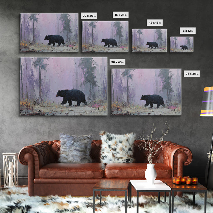 Buffalo Portrait with Western Texture Framed Canvas Print, Rustic Art, Digital Prints, Farmhouse Decor, Oil Painting, Rustic, RUS-3x2-2