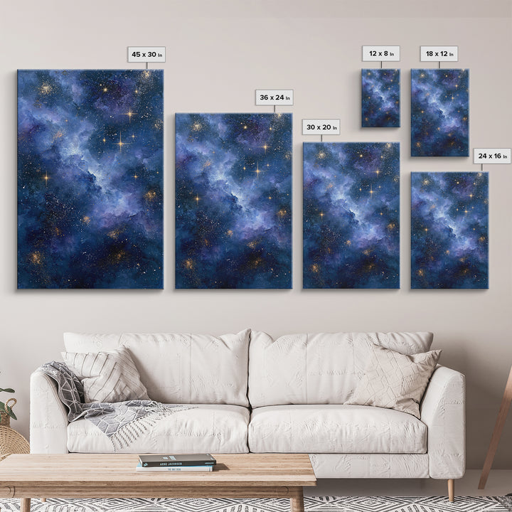 Distant Star Cluster Framed Canvas Print, Space Art, Gallery Decor, Spa Decor, Fine Art, Serenity, Home Decor, Poster, SAR-2x3-28