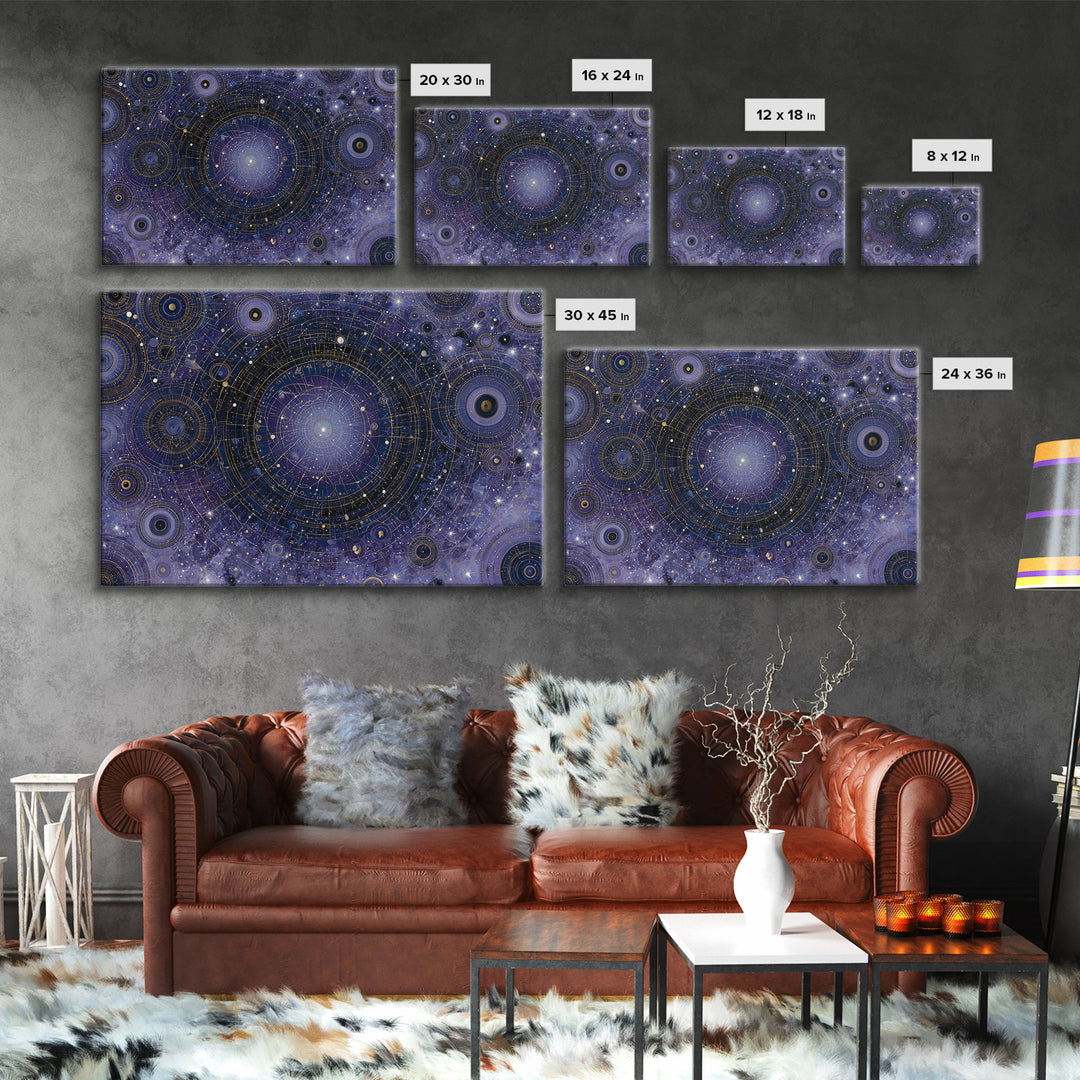 Distant Star Cluster Canvas Print, Space Art, Minimalist Decor, Spa Decor, Fine Art, Serenity, Digital Art, Printable Wall Art, SAR-3x2-48