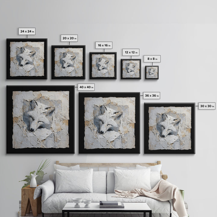 Soft Beige Geometric Abstraction Canvas Print, Scandinavian Art, Wall Hanging, Living Room Decor, Nordic, Living Room Wall Art, SCA-1x1-3