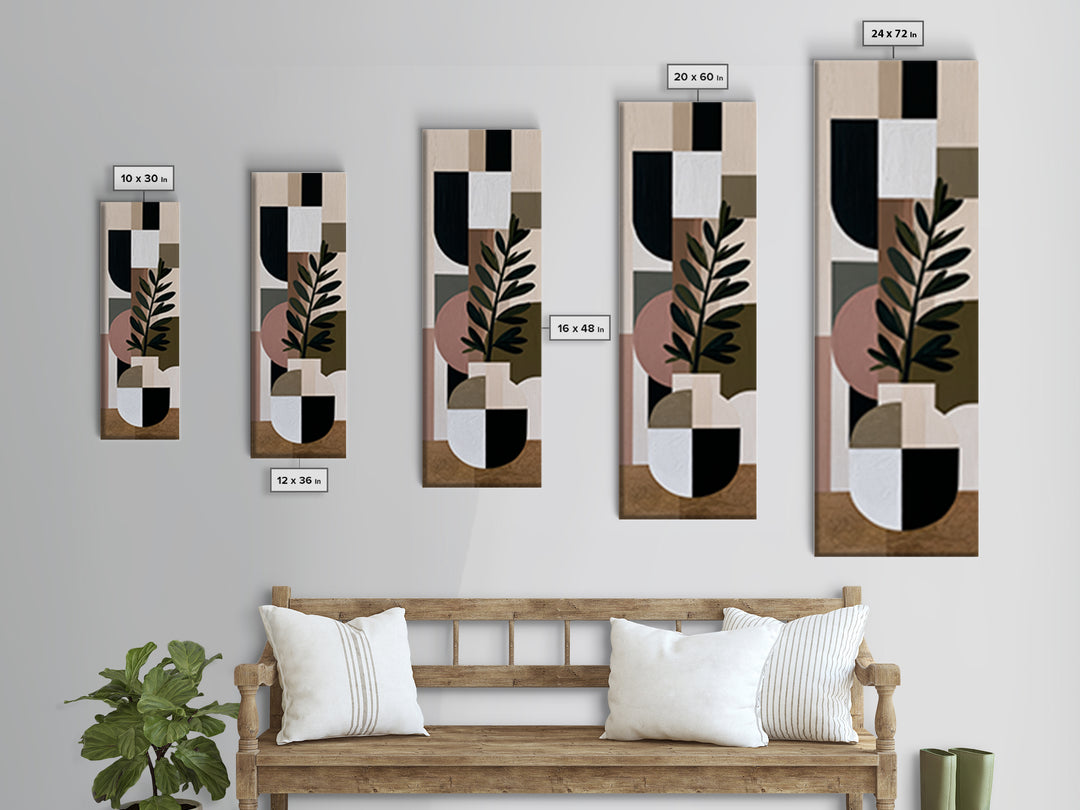 Hygge Candle and Pine Branch Still Life Canvas Print, Scandinavian Art, Wall Art Print, Living Room Decor, Oil Painting, Nordic, SCA-1x3-40