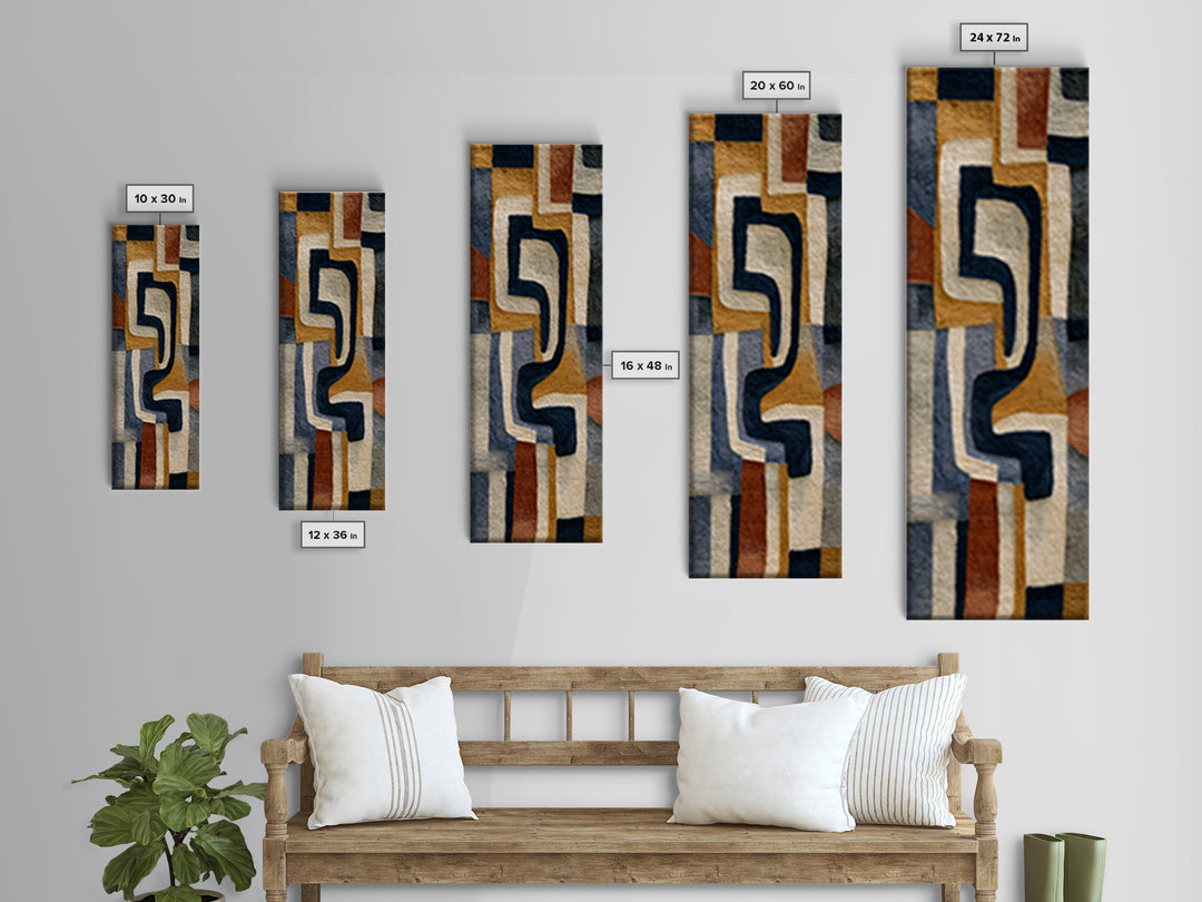 Soft Wool Texture Abstract Canvas Print, Scandinavian Art, Boho Wall Art, Living Room Decor, Abstract Art, Nordic, Modern Decor, SCA-1x3-7