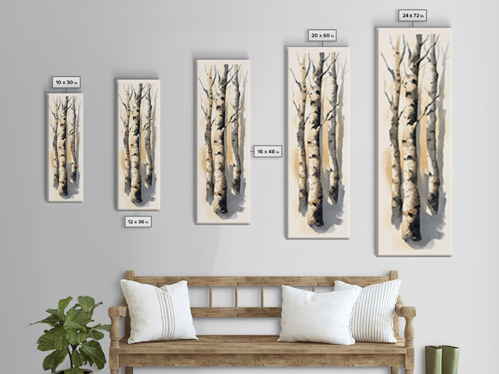 Simple Mushroom and Moss Forest Study Canvas Print, Scandinavian Art, Living Room Wall Art, Living Room Decor, Nordic, SCA-1x3-84