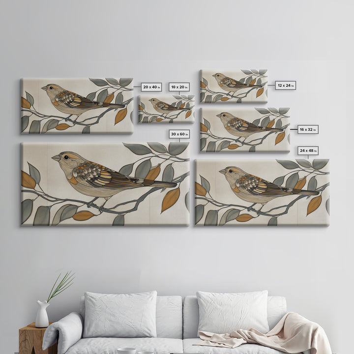 Muted Mountain Layers Canvas Print, Scandinavian Art, Luxury Decor, Living Room Decor, Oil Painting, Nordic, Printable Wall Art, SCA-2x1-4