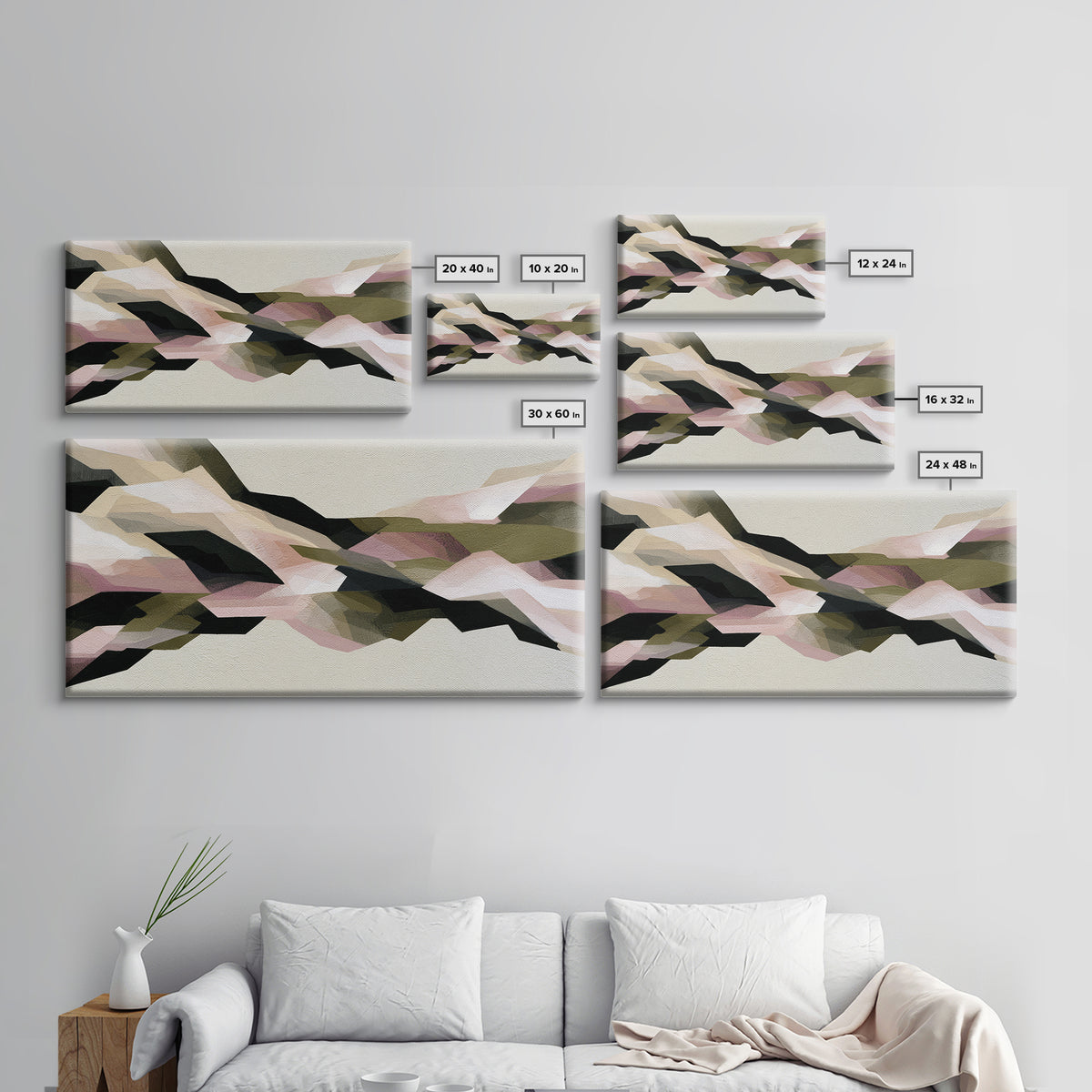 Winter Cabin Smoke Framed Canvas Print, Scandinavian Art, Oil Painting, Living Room Decor, Fine Art, Nordic, Boho Wall Decor, SCA-2x1-86