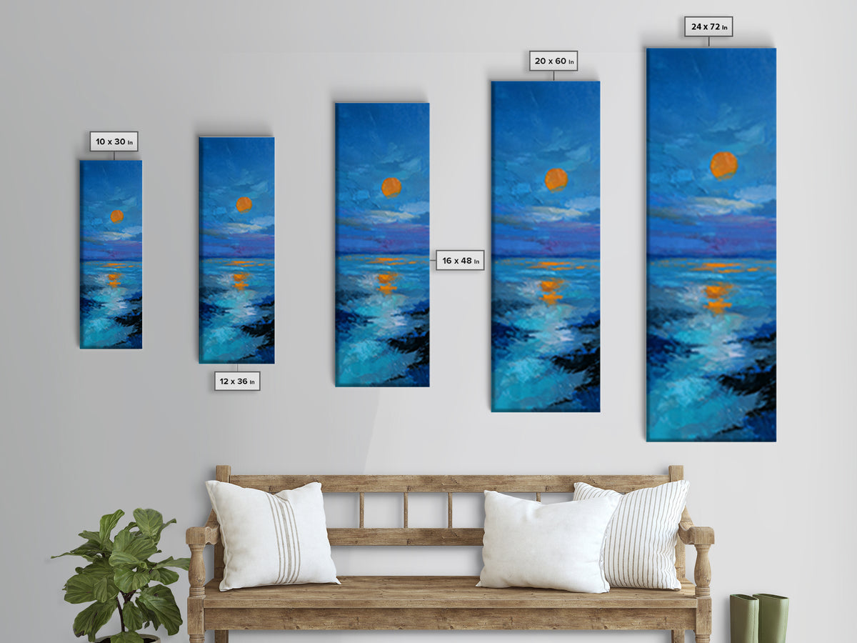 Crashed Satellite in a Desert Storm Framed Canvas Print, Scifi Art, Fantasy Art, Living Room Decor, Oil Painting, Orbit, SCI-1x3-79