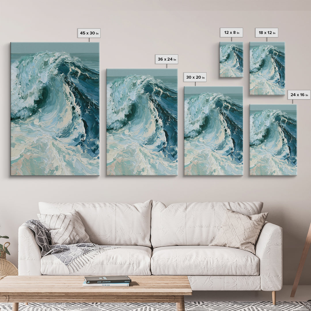 Wild Atlantic Wave Canvas Print, Seascape Art, Original Painting, Coastal Decor, Fine Art, Seascape, Living Room Decor, SEA-2x3-49