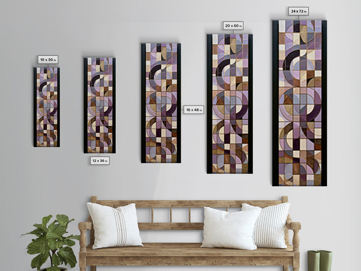 Crystal Grid Pattern Canvas Print, Sacred Geometry Art, Digital Download Art, Living Room Decor, Fine Art, Geometry, Home Decor, SGA-1x3-41