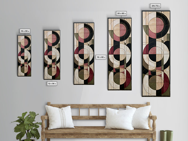 Chakra Color Wheel Without Heavy Symbolism Canvas Print, Sacred Geometry Art, Geometric Wall Art, Living Room Decor, Geometry, SGA-1x3-71