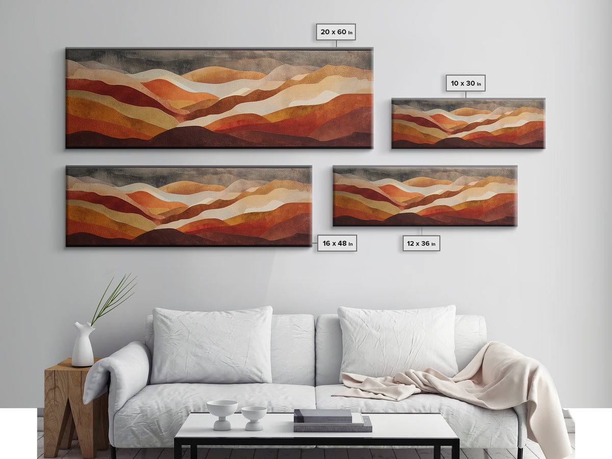 Saguaro Cactus under Enormous Sunset Canvas Print, Southwestern Art, Oil Paintings, Southwestern Decor, Fine Art, Mesa, SOU-3x1-42