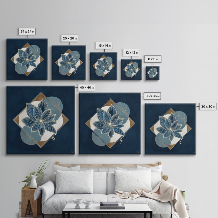 Sage and Ivory Geometric Calm Composition Framed Canvas Print, Spa Art, Neutral Decor, Spa Decor, Fine Art, Serenity, SPA-1x1-21