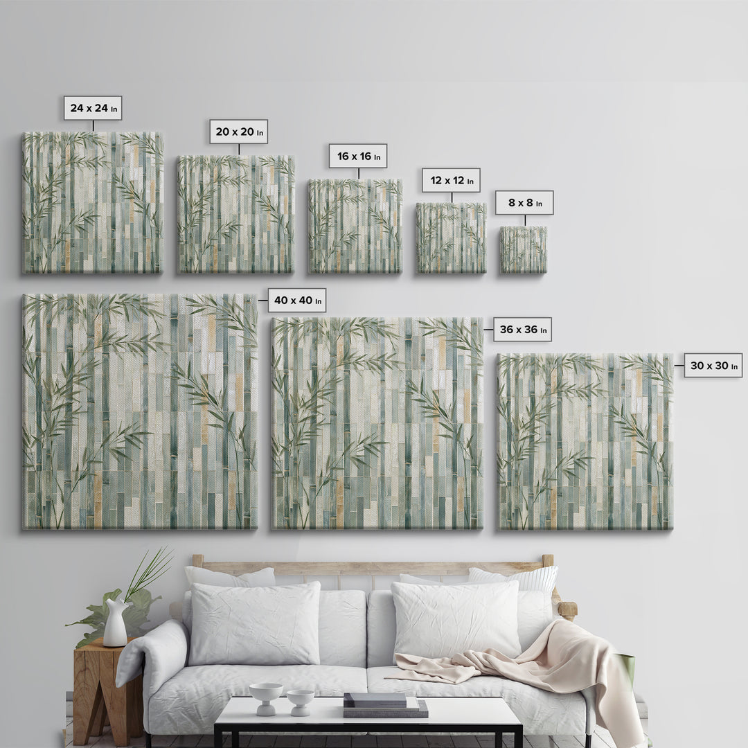 Misty Bamboo Forest Canvas Print, Spa Art, Fine Art Print, Spa Decor, Fine Art, Serenity, Wall Decor, Printable Wall Art, SPA-1x1-5