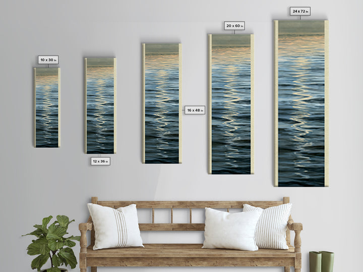 Abstract Water Ripples Canvas Print, Spa Art, Neutral Decor, Spa Decor, Fine Art, Serenity, Home Decor, Wall Decor, SPA-1x3-42