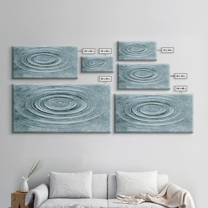 Abstract Water Ripples Canvas Print, Spa Art, Nature Prints, Spa Decor, Abstract Art, Serenity, Dog Groomer Gifts, Salon Decor, SPA-2x1-74