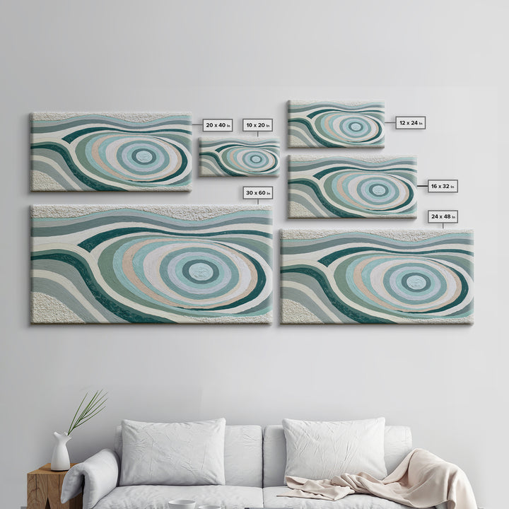 Sand Garden Lines Framed Canvas Print, Spa Art, Fine Art Photography, Spa Decor, Oil Painting, Serenity, Wildlife Wall Art, SPA-2x1-80