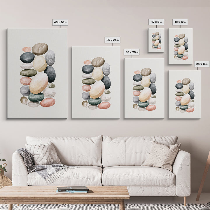 Pebble Texture Abstract Canvas Print, Spa Art, Wall Art Print, Spa Decor, Abstract Art, Serenity, Animal Art, Modern Home Decor, SPA-2x3-23