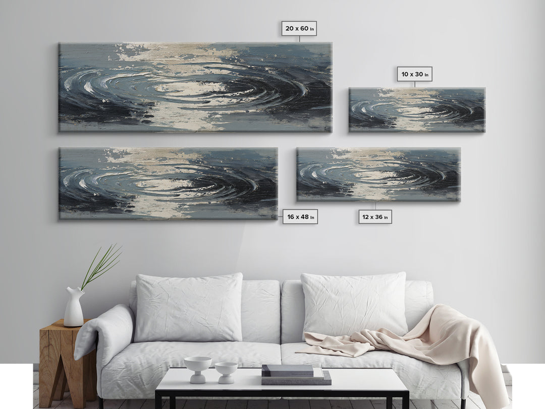 White Towels and Eucalyptus Without Room Context Canvas Print, Spa Art, Wall Art, Spa Decor, Oil Painting, Serenity, SPA-3x1-88