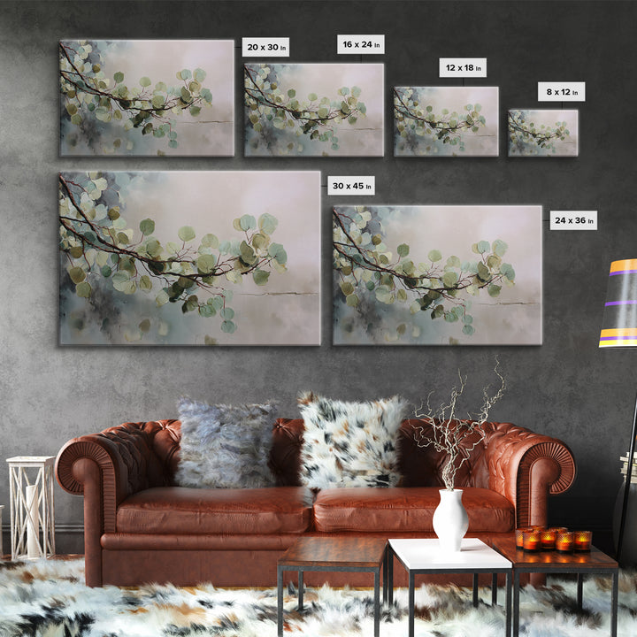 Sage and Ivory Geometric Calm Composition Canvas Print, Spa Art, Neutral Decor, Spa Decor, Fine Art, Serenity, Home Decor, SPA-3x2-73