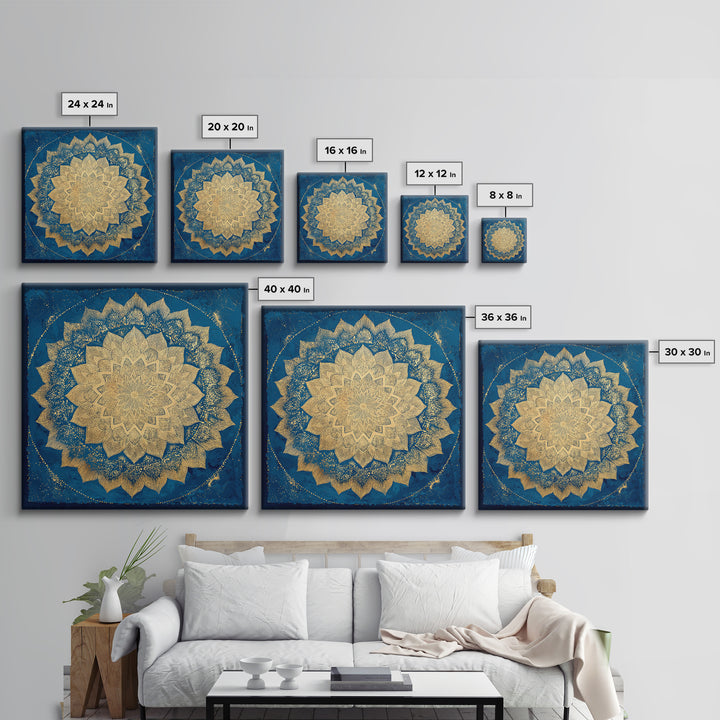 Crystal Cluster with Moonlight Reflections Canvas Print, Spiritual Art, Wall Art Prints, Living Room Decor, Fine Art, Spirit, SPI-1x1-85