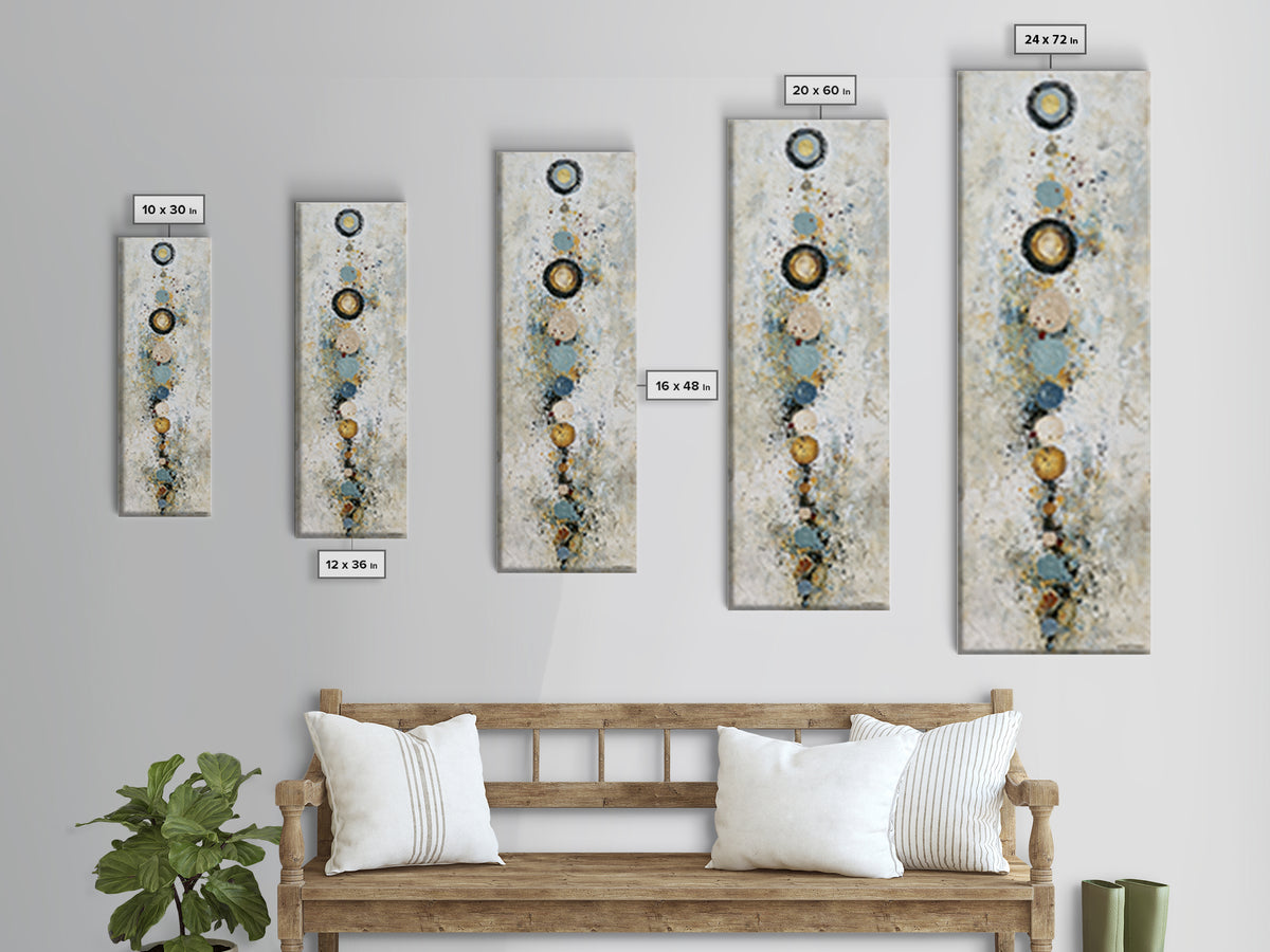 Chakra Inspired Figure in Soft Colors Framed Canvas Print, Spiritual Art, Canvas Wall Art, Living Room Decor, Fine Art, Spirit, SPI-1x3-91