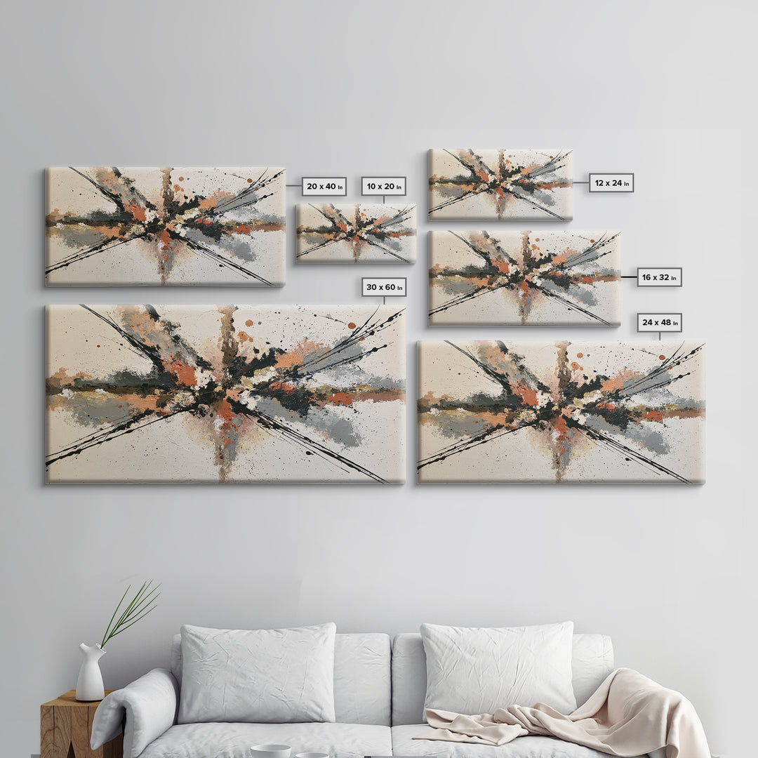 Abstract Aura Portrait Framed Canvas Print, Spiritual Art, Boho Wall Art, Living Room Decor, Fine Art, Spirit, Modern Decor, SPI-2x1-84
