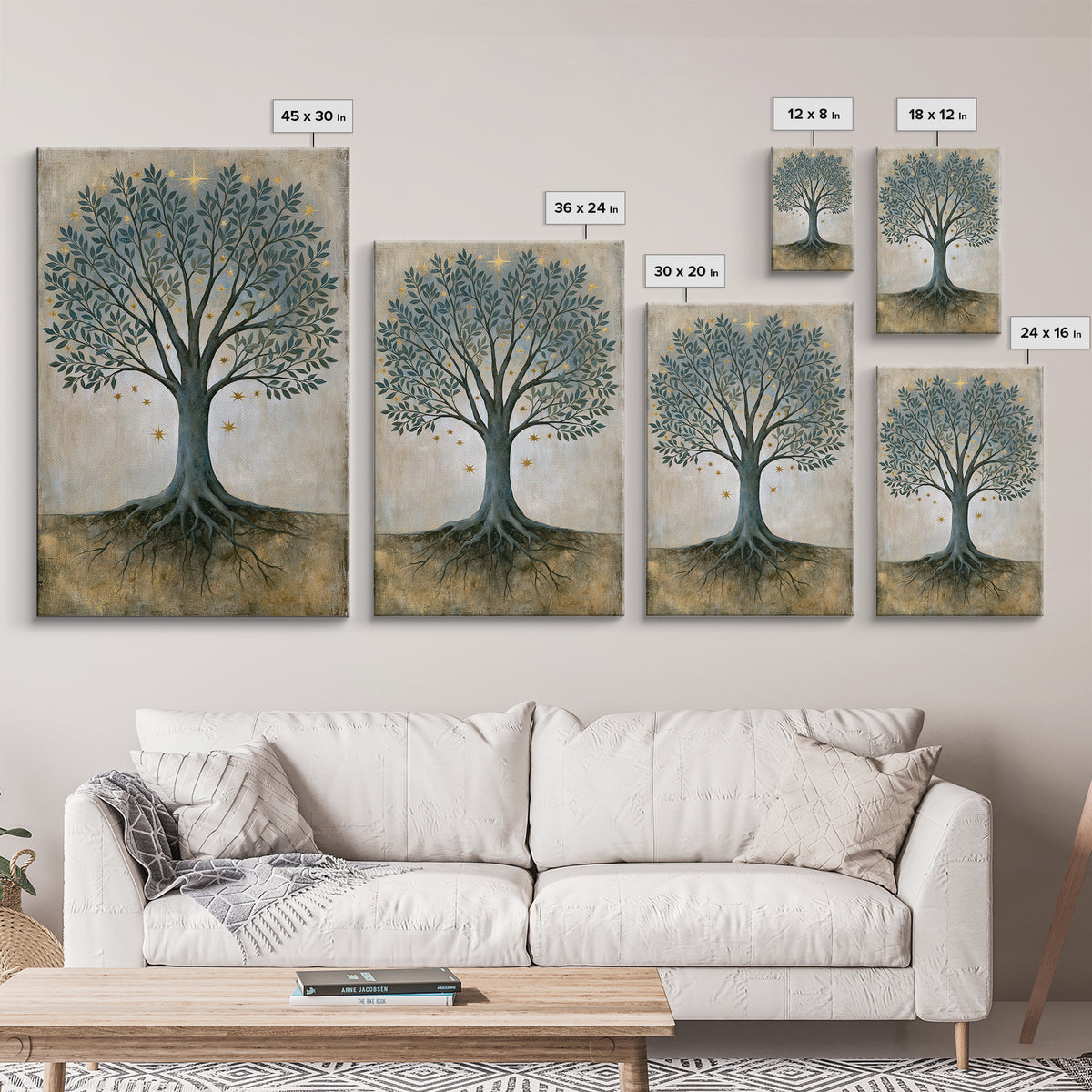 Tree of Life Canvas Print, Spiritual Art, Printable Wall Art, Living Room Decor, Fine Art, Spirit, African American Art, SPI-2x3-10