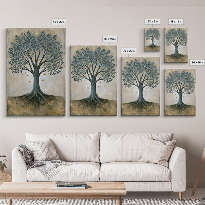 Tree of Life Canvas Print, Spiritual Art, Printable Wall Art, Living Room Decor, Fine Art, Spirit, African American Art, SPI-2x3-10