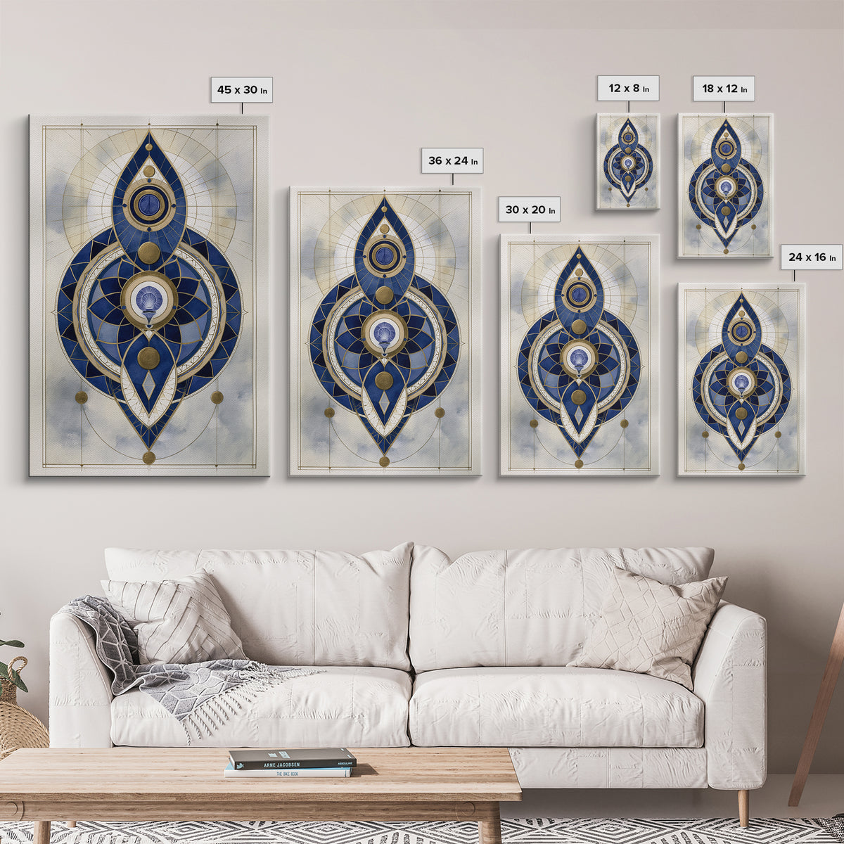 Chakra Inspired Figure in Soft Colors Canvas Print, Spiritual Art, Funky Wall Art, Living Room Decor, Fine Art, Spirit, SPI-2x3-15