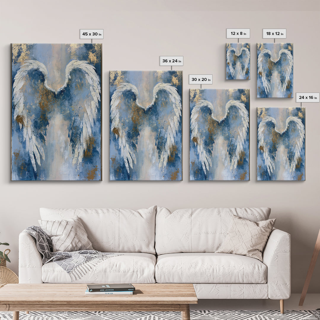 Angel Wings Emerging from Warm Light Canvas Print, Spiritual Art, Canvas Painting, Living Room Decor, Fine Art, Spirit, SPI-2x3-9