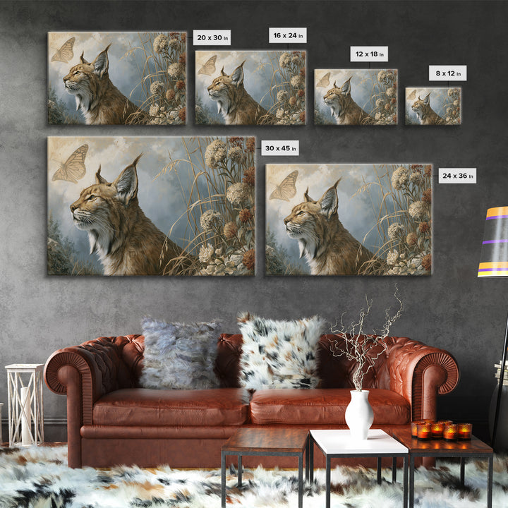 Butterfly Transformation Scene Framed Canvas Print, Spiritual Art, Black Art, Living Room Decor, Spirit, Christian Decor, SPI-3x2-19