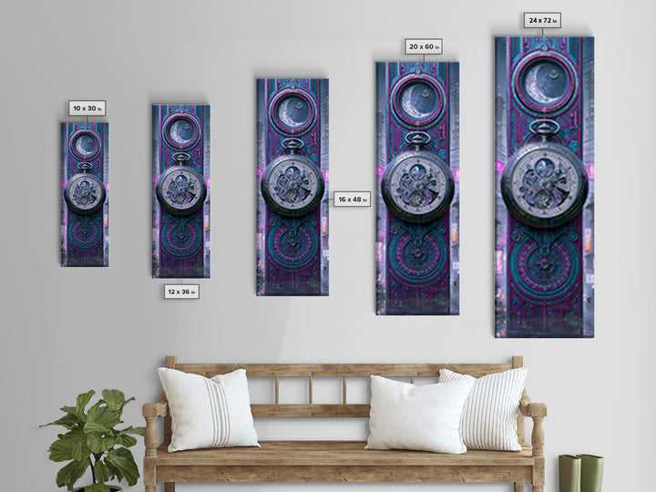 Gear Filled Pocket Watch Canvas Print, Steampunk Art, Steampunk, Living Room Decor, Fine Art, Mechanic, Wall Art Living Room, STE-1x3-44