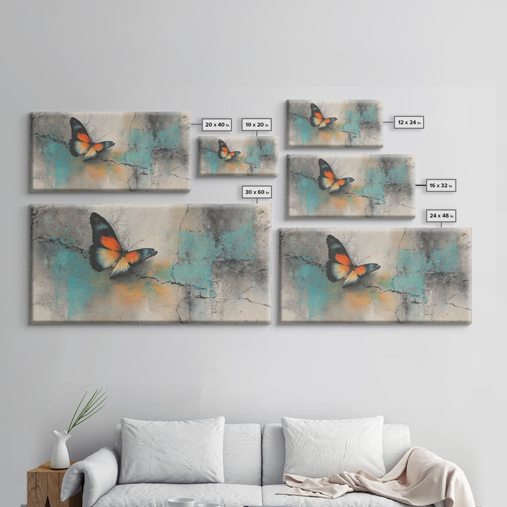 Wildstyle Arrows and Abstract Letter Forms Without Framed Canvas Print, Street Art, Painting, Living Room Decor, Urban, STR-2x1-37