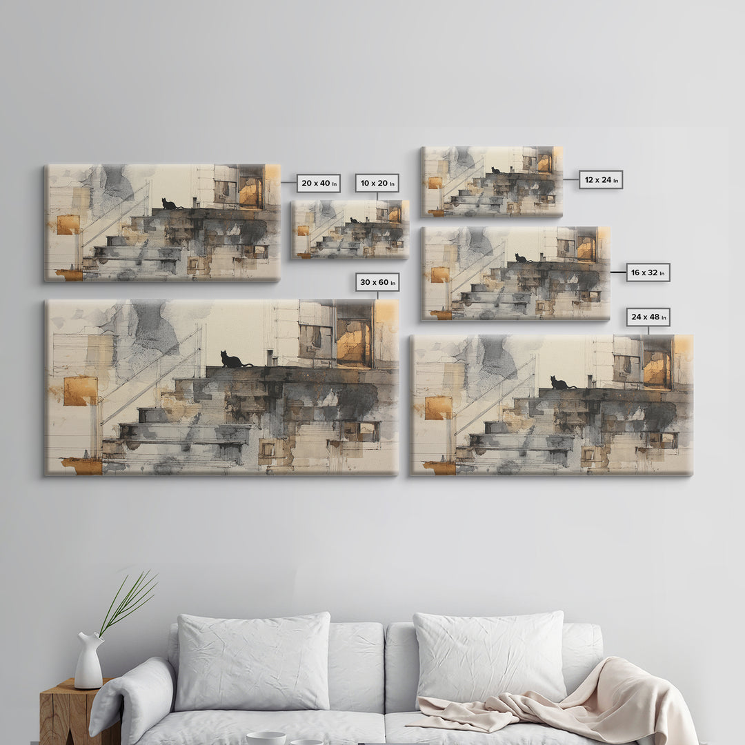 Brick Wall Texture Framed Canvas Print, Street Art, Bar Art, Living Room Decor, Urban, Fine Art Print, Statement Artwork, STR-2x1-96