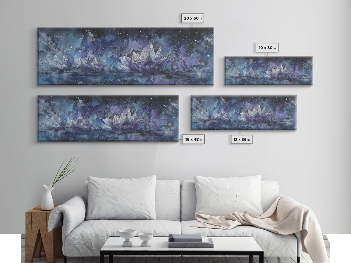 Wildstyle Arrows and Abstract Letter Forms Without Framed Canvas Print, Street Art, Contemporary Art, Living Room Decor, Urban, STR-3x1-57