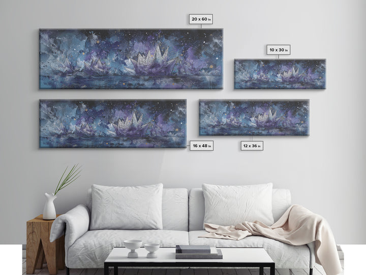 Wildstyle Arrows and Abstract Letter Forms Without Framed Canvas Print, Street Art, Contemporary Art, Living Room Decor, Urban, STR-3x1-57