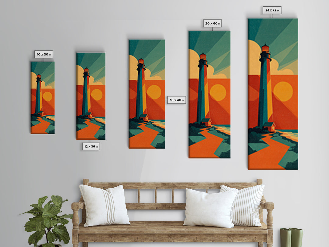 Cape Cod Lighthouse Summer Poster Canvas Print, Travel Poster(2), Downloadable Prints, Living Room Decor, Fine Art, Voyage, TPO-1x3-6